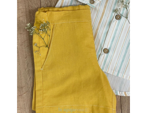 CONJUNTO DE NIÑO DE LINO Y ALGODÓN ORGÁNICO DE LOLA LIKES