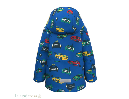 CHAQUETA DE NIÑO FORRADA IMPERMEABLE CON CAPUCHA EXTRAIBLE
