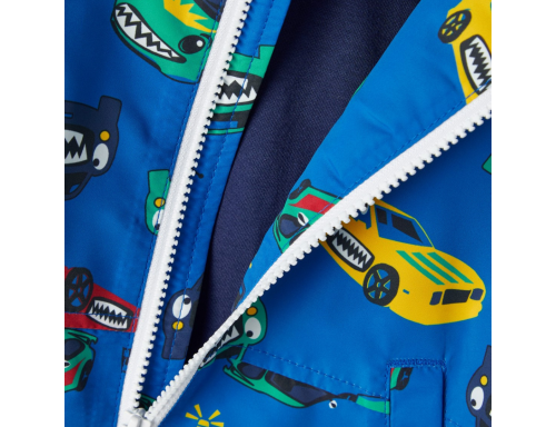 CHAQUETA DE NIÑO FORRADA IMPERMEABLE CON CAPUCHA EXTRAIBLE