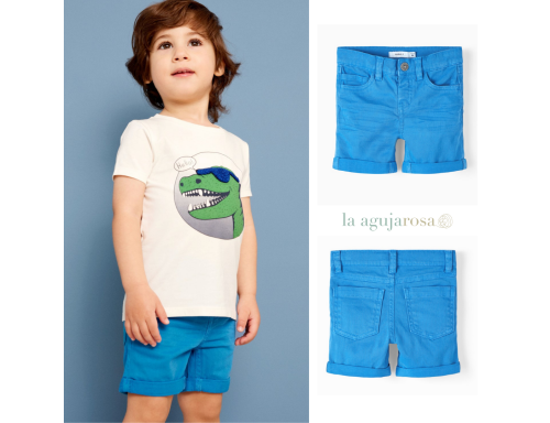 PANTALÓN CORTO AZUL DE BESTSELLER