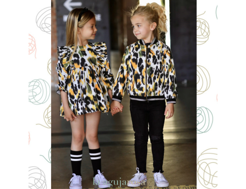 BOMBER NIÑA ANIMAL PRINT TIER DE LAPEPPA